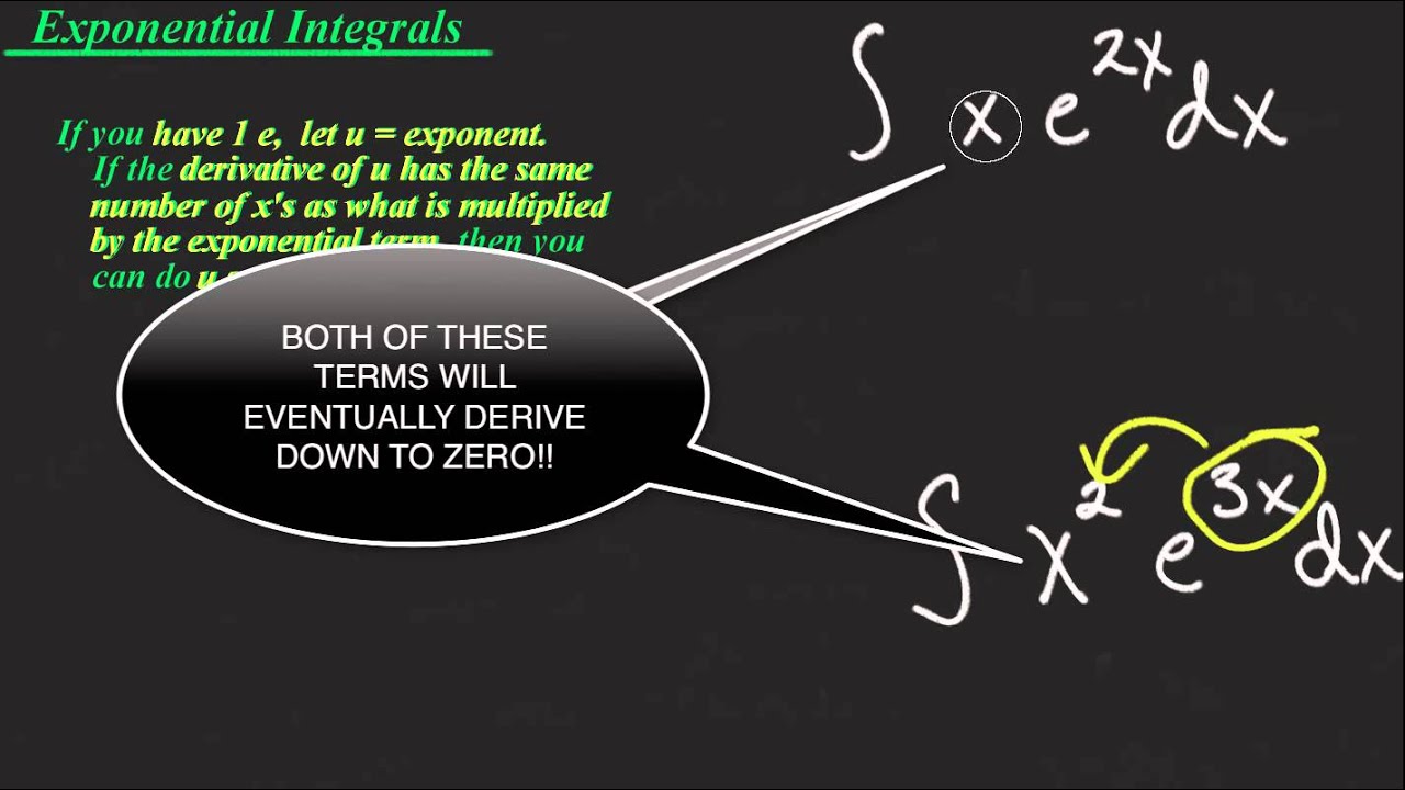 [Calculus][Cal I]-Integration-Exponential Intergrals-Concept Video