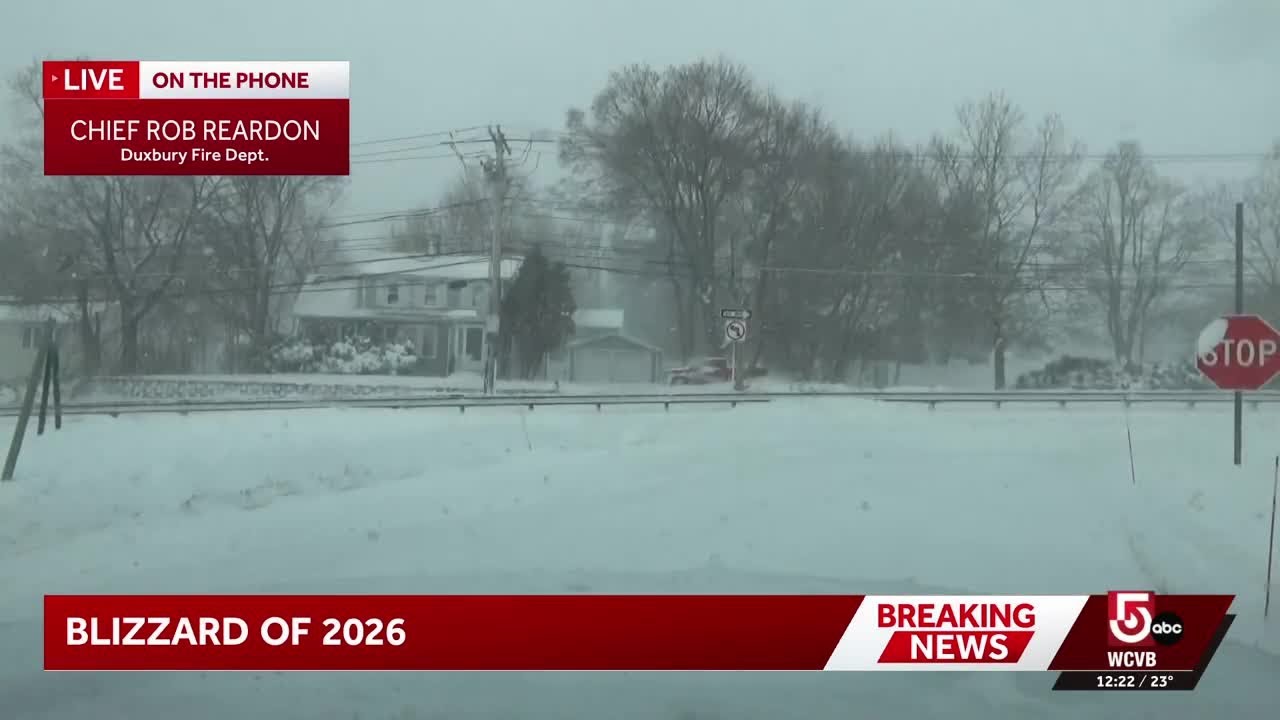 Duxbury requesting assistance from National Guard to assist in blizzard