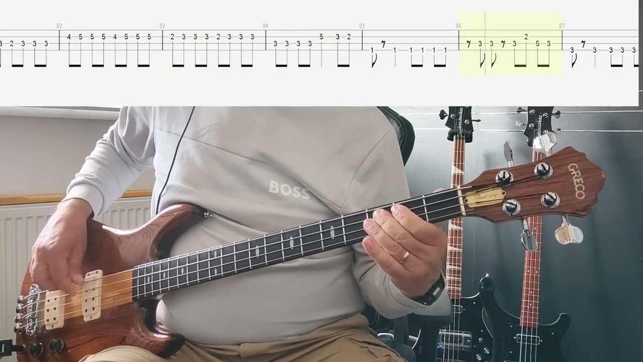 The Clash - Death Or Glory Bass Cover With TAB (Original Bass Track Removed)