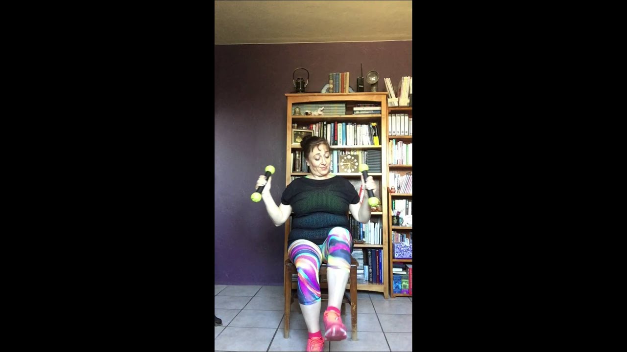 Shant (Bhangra), a chair toning choreography for Z/Gold
