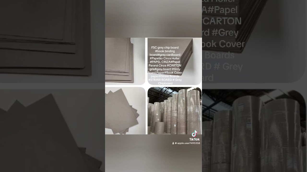 FSC grey chip board 