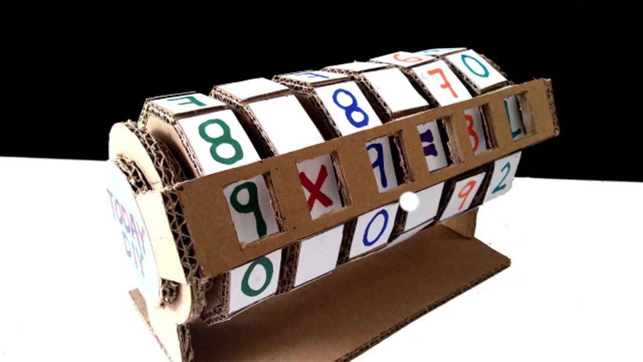 Como Hacer Maquina de Aprendizaje de Cartón Matemáticas para Niños