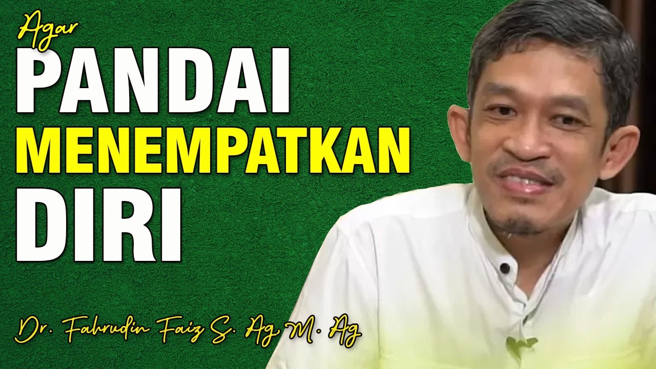 Baca Diri Kita Dulu Sebelum Orang Lain | Dr. H. Fahruddin Faiz, S.Ag M.Ag | Channel Ngaji Filsafat