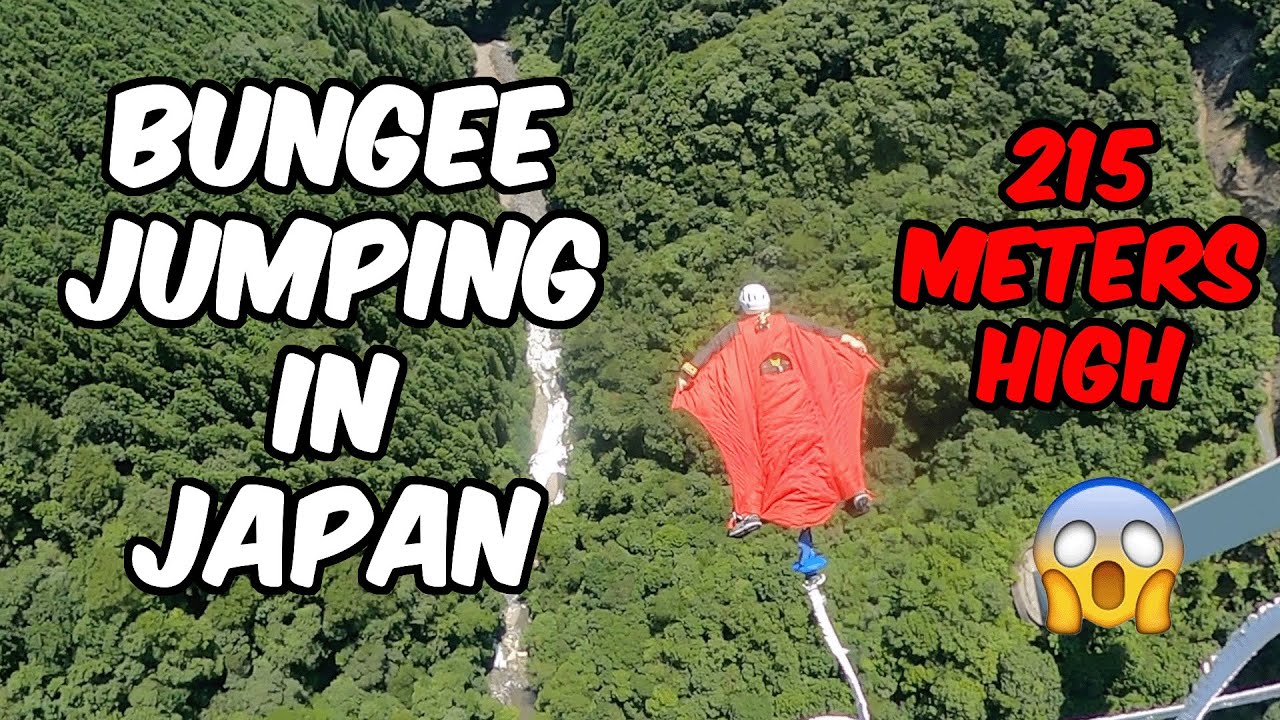 Highest Bungee Jumping in Japan = 215 meters high | 岐阜バンジー日本で一番!
