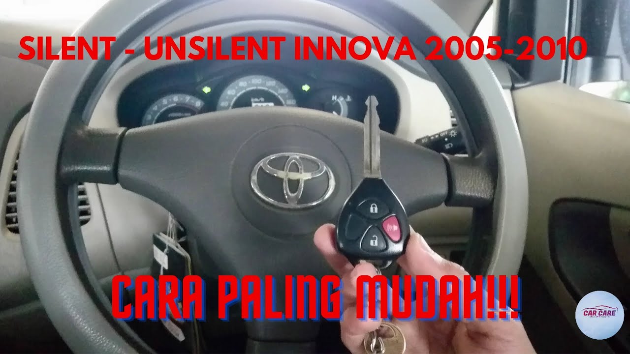 Setting alarm innova silent unsilent 2005-2010