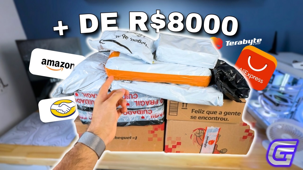 MAIOR MEGA UNBOXING QUE JÁ FIZ, MAIS DE R$8000 EM COMPRAS - SÓ COISA BOA!