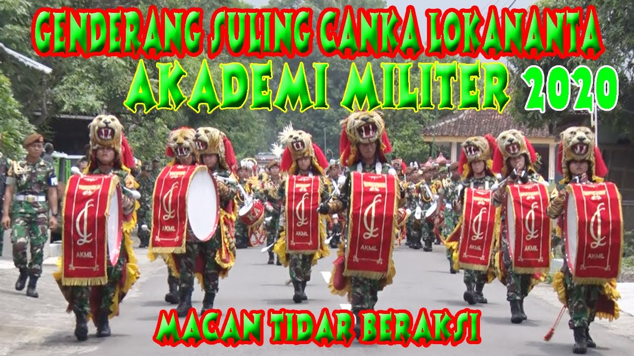 MACAN TIDAR || DRUMBAND GSCL AKADEMI MILITER PADATI  SEPANJANG JALAN GATAK SELOMARTANI KALASAN