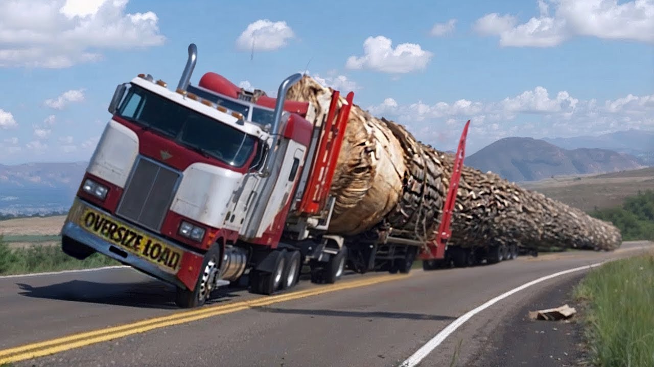 Gef&auml;hrlicher Holztransport! Die Super-LKWs der Forstwirtschaft