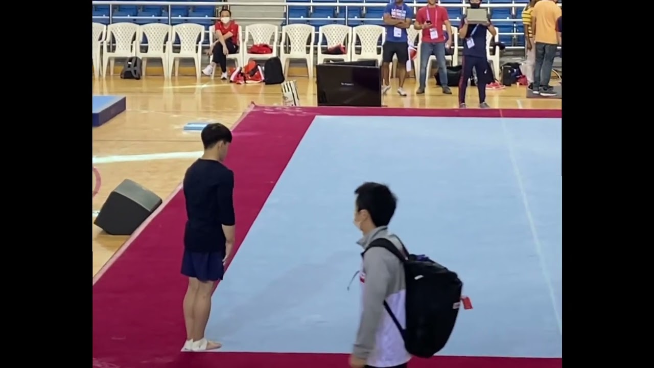 Carlos Yulo’s warm-ups and Floor exercise Finals Performance 9th Asian Artistic Gymnastics Qatar