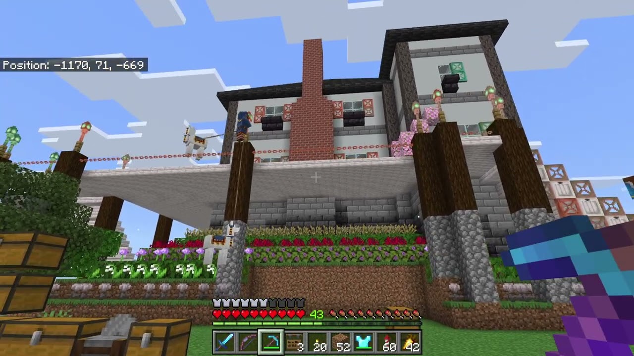 Minecraft Live Stream - Building a storage room