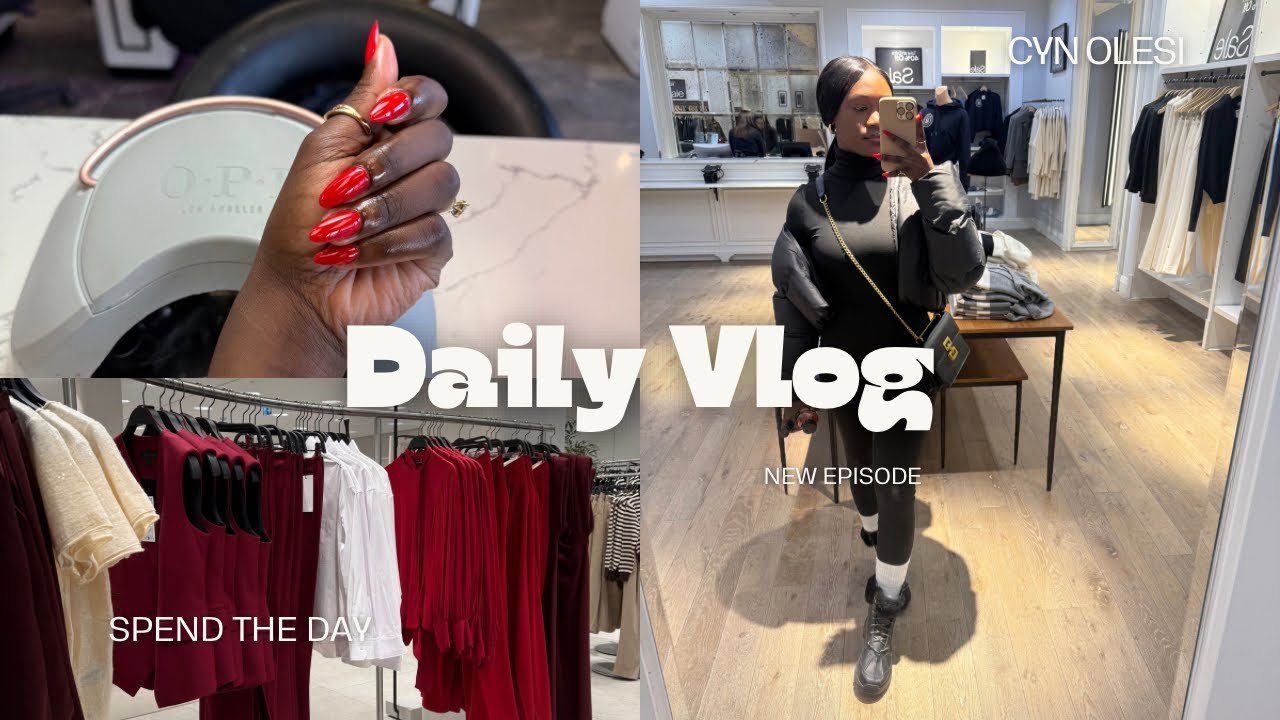 SPEND THE DAY WITH ME | CANADA LIVING | NAIL APPOINTMENT, ZARA SHOPPING ETC💞