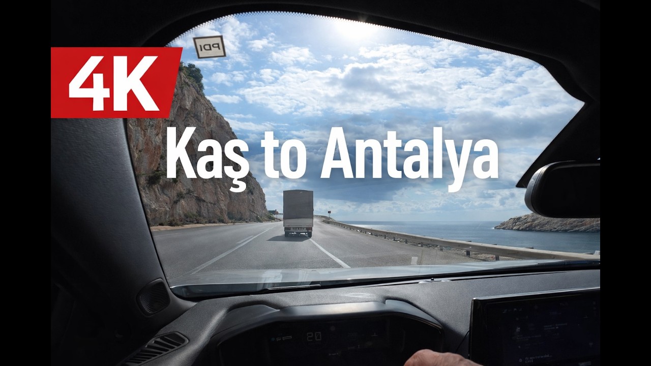 Exploring T&uuml;rkiye | Kaş to Antalya Driving Tour | D400 | 4K