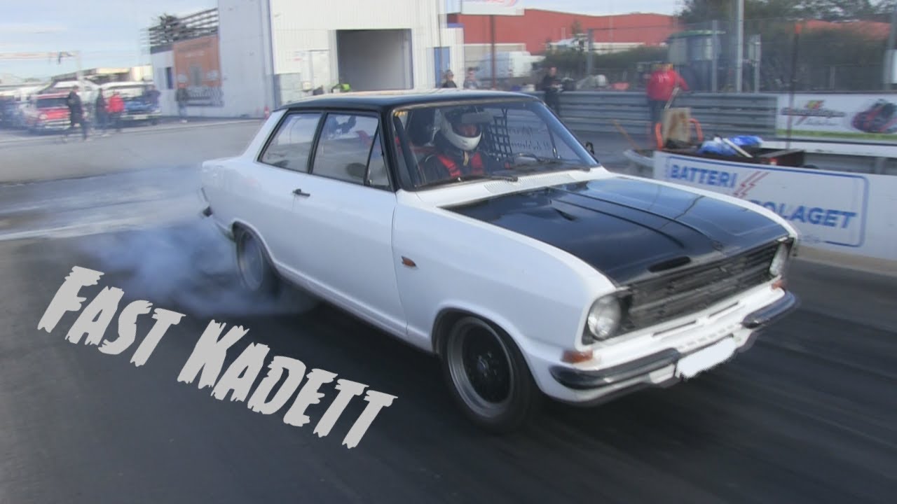 Fast Opel Kadett Racing At Malmö Raceway No Prep