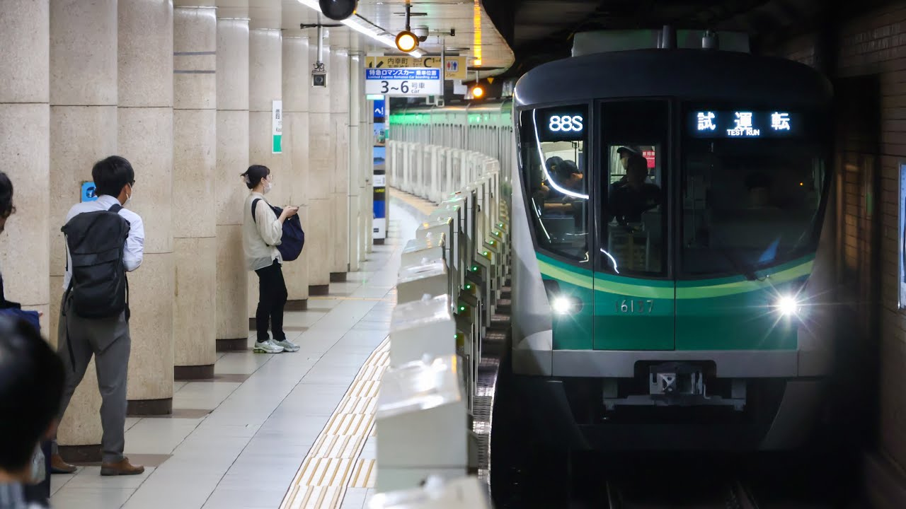 東京メトロ16000系16137F A1388S 綾瀬出場試運転 霞ケ関駅発車