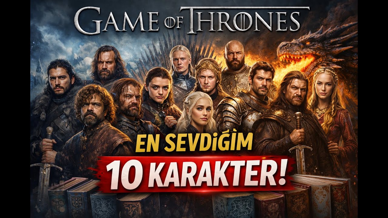 Game of Thrones'da En Sevdiğim 10 Karakter! | 5 Dizi - 5 Kitap