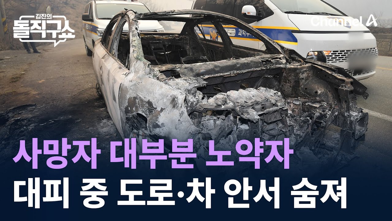 사망자 대부분 노약자…대피 중 도로·차 안서 숨져 / 채널A / 김진의 돌직구쇼