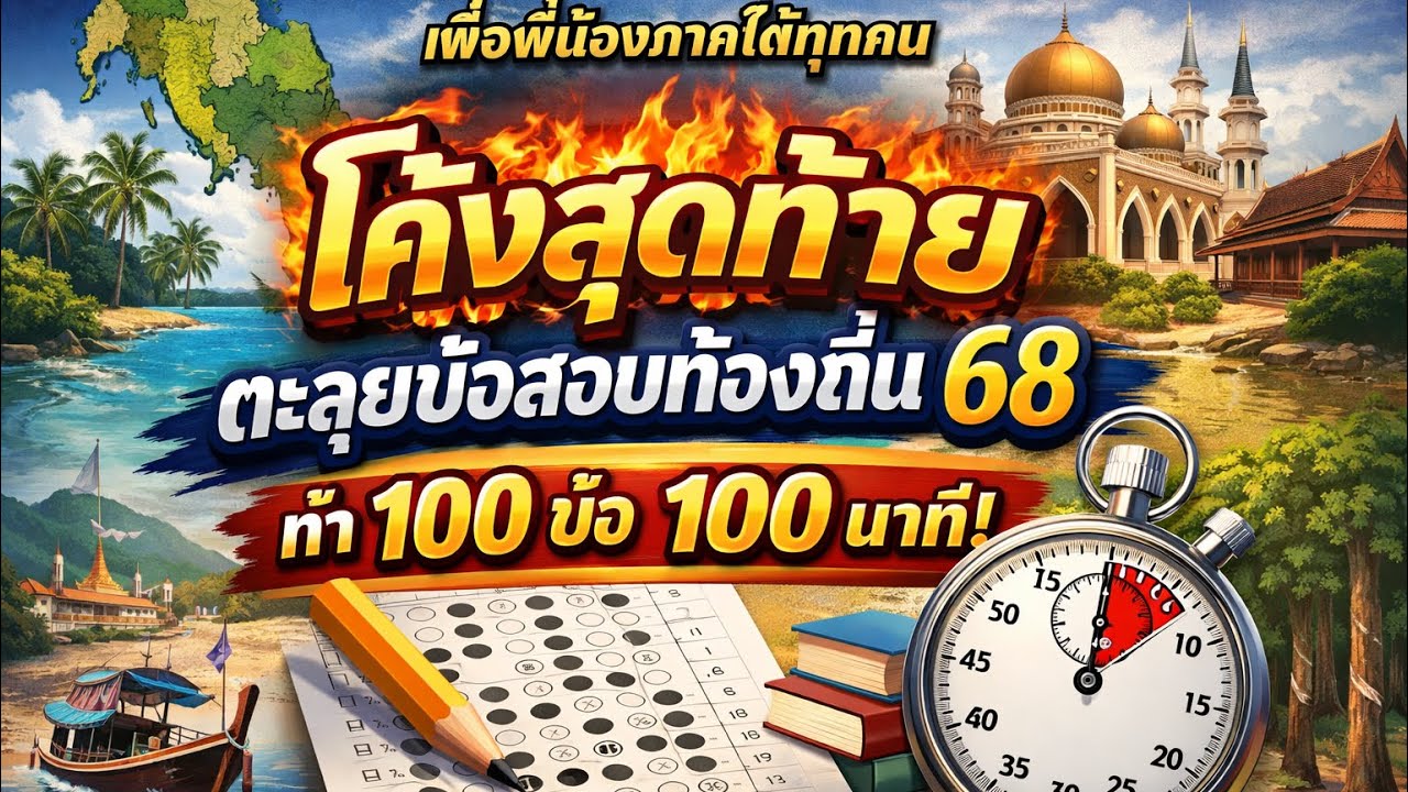 Ep 30โค้งสุดท้าติวสอบท้องถิ่นภาคใต้1,2
