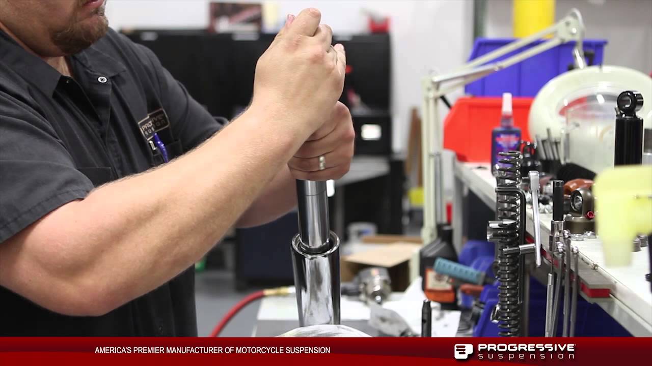 Progressive Suspension Monotube Fork Cartridge Kit on HD Touring Models
