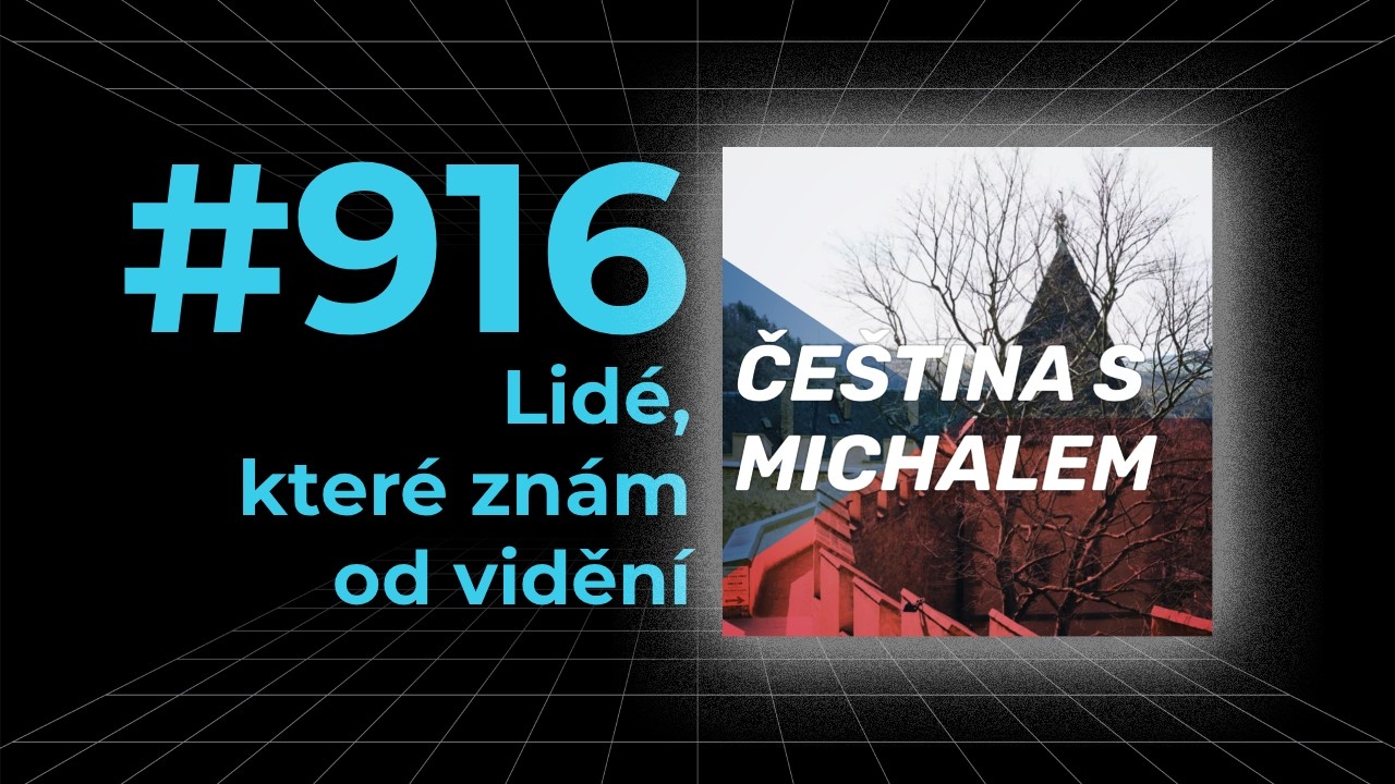 Če&scaron;tina s Michalem #916 - Lid&eacute;, kter&eacute; zn&aacute;m od viděn&iacute;