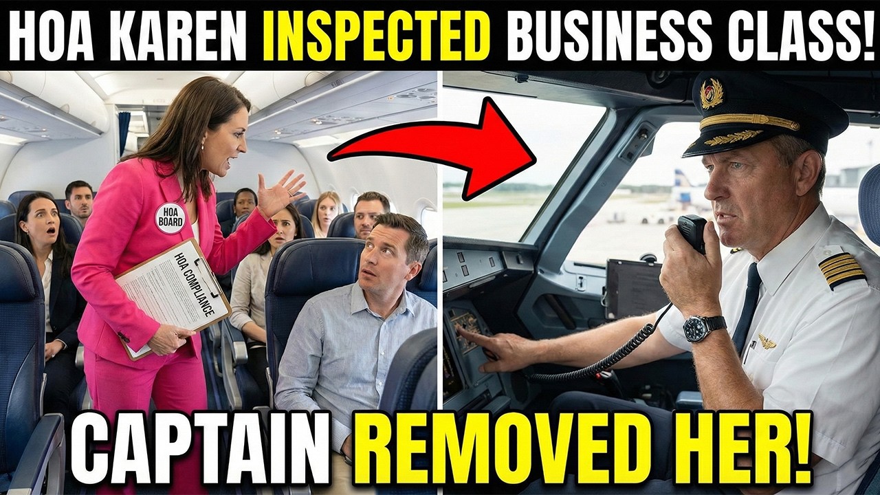 HOA Karen Tried Controlling Business Class — The Captain Kicked Her Off