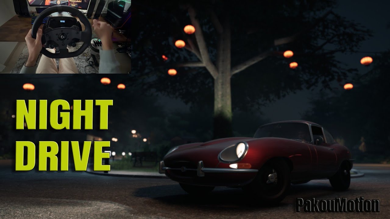 1965 Jaguar E-Type Night Drive 🌙 | Realistic Relax Gameplay | Logitech Pro racing Wheel