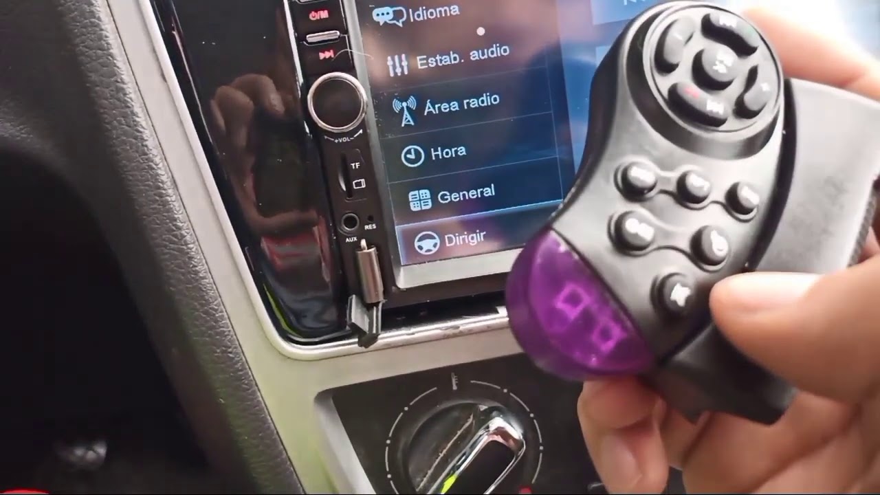 configurar control de volante estereo 7018b infrarrojo