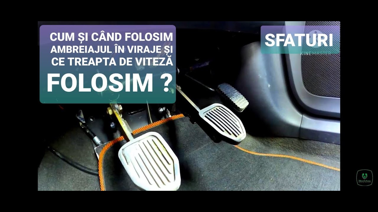Care este treaba cu ambreiajul ? PUTEM FOLOSI AMBREIAJUL ÎN VIRAJE ? Lecții pt începători Ep 4