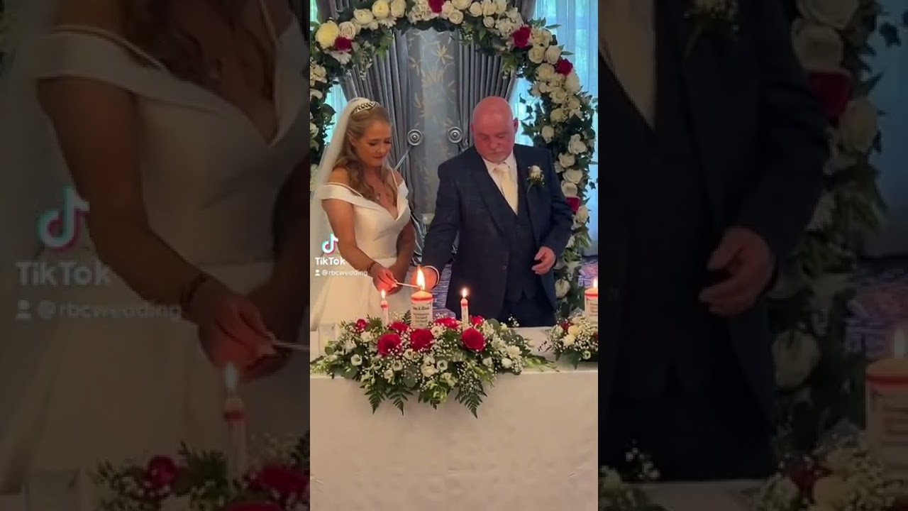 Lightning candle wedding ceremony