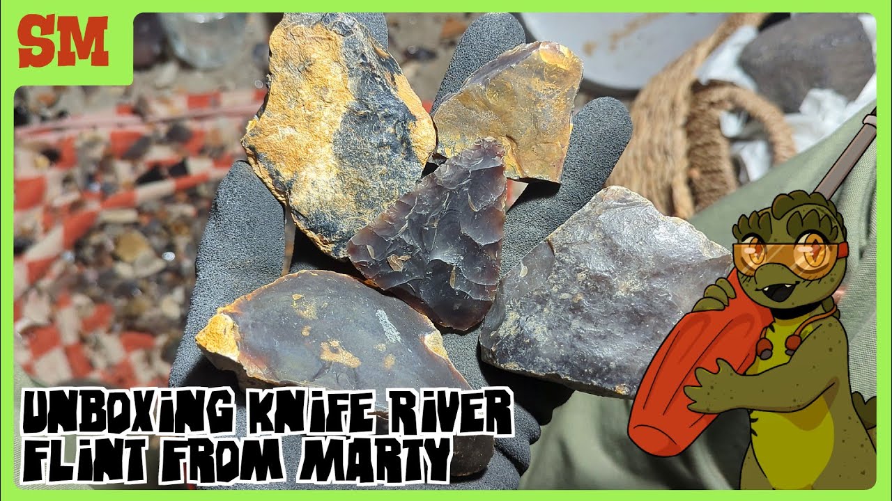 [SM] Unboxing Knife River Flint From Marty #flintknapping