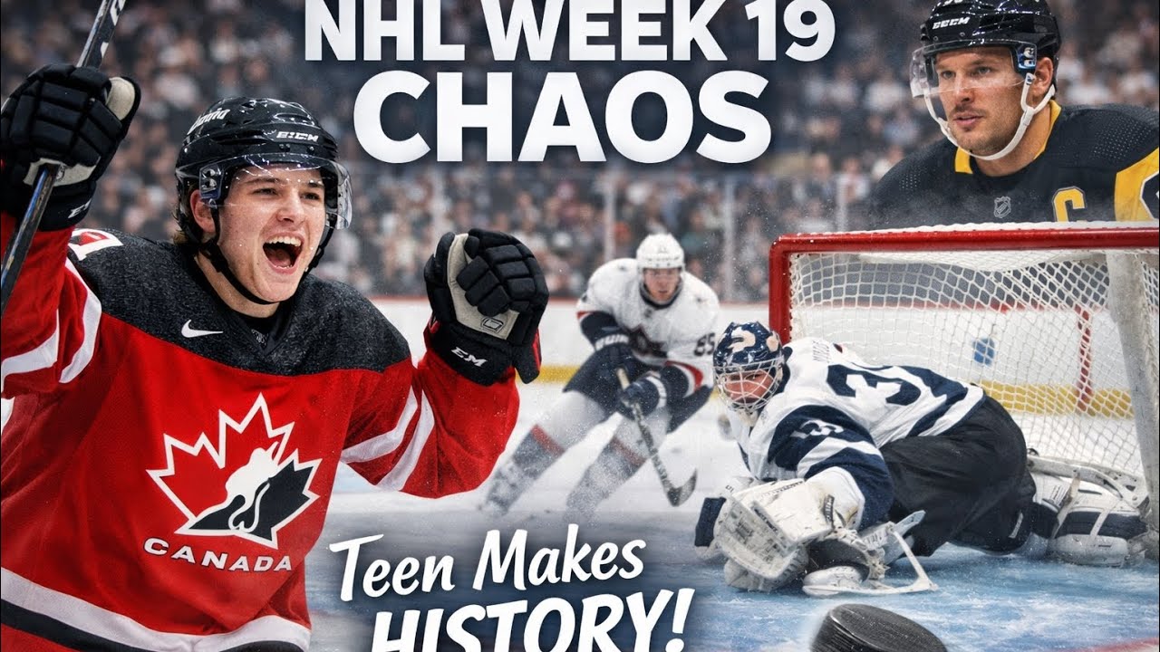 NHL WEEK 19 WAS ABSOLUTE CHAOS | Teen Defenseman Makes History
