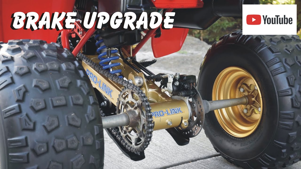 HONDA ATC250r rear brake Conversion, 3 wheeler