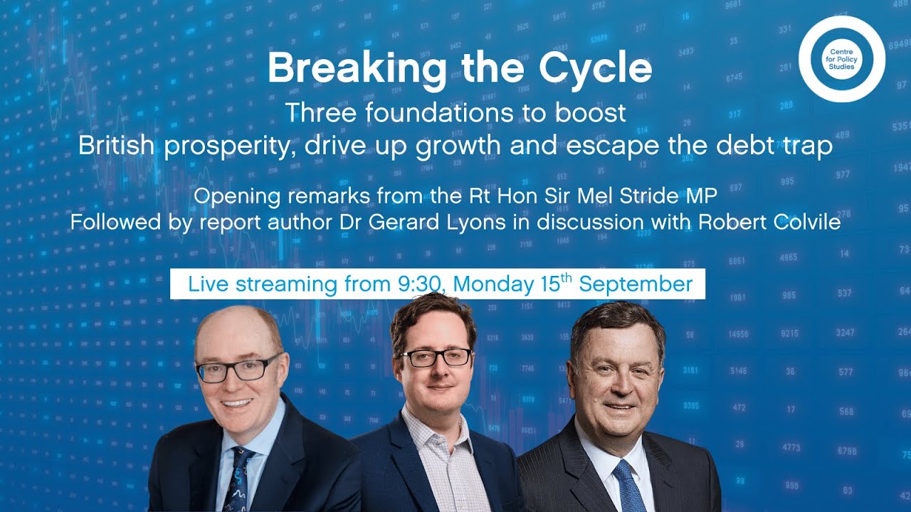 Breaking the Cycle: Report launch with Shadow Chancellor Mel Stride