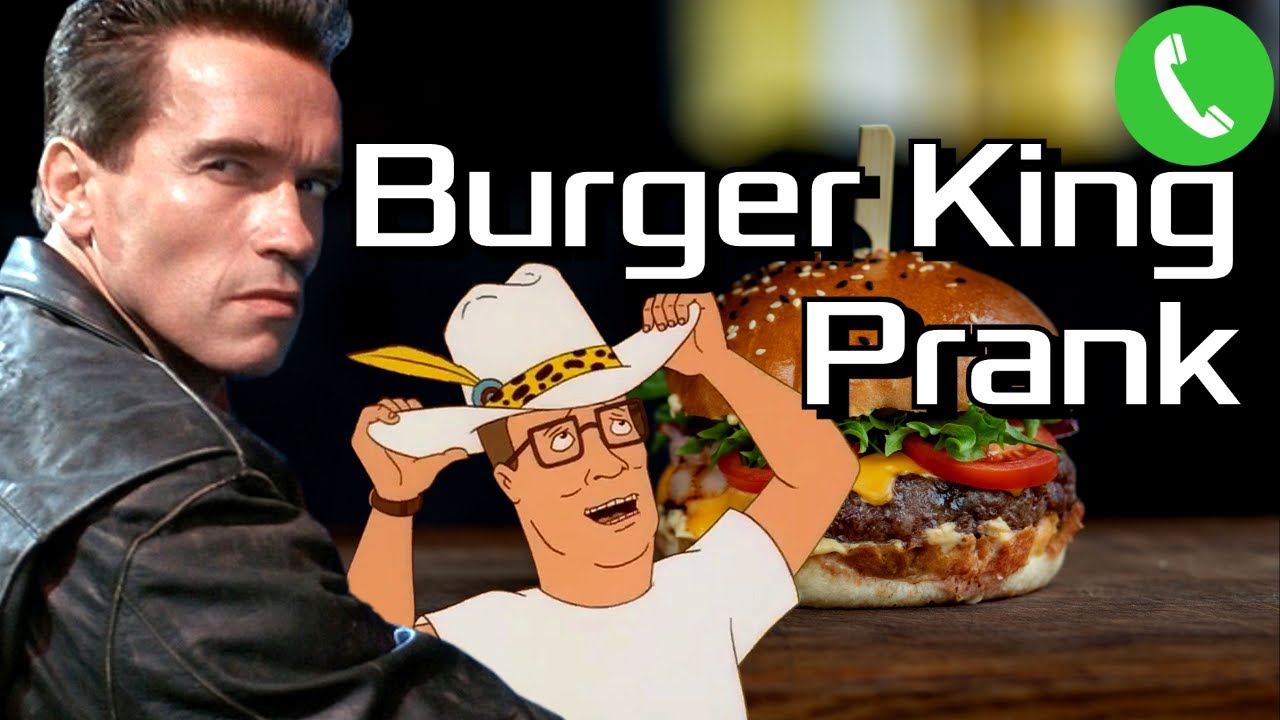 Arnold and Hank Hill Call Burger King - Prank Call