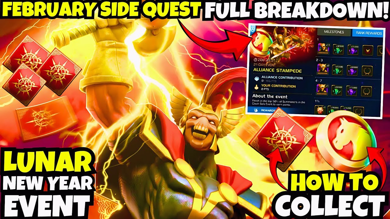 February Side Quest Full Breakdown! 🤯 LUNAR NEW YEAR EVENT | How To Collect BRONCO Tokens | MCOC