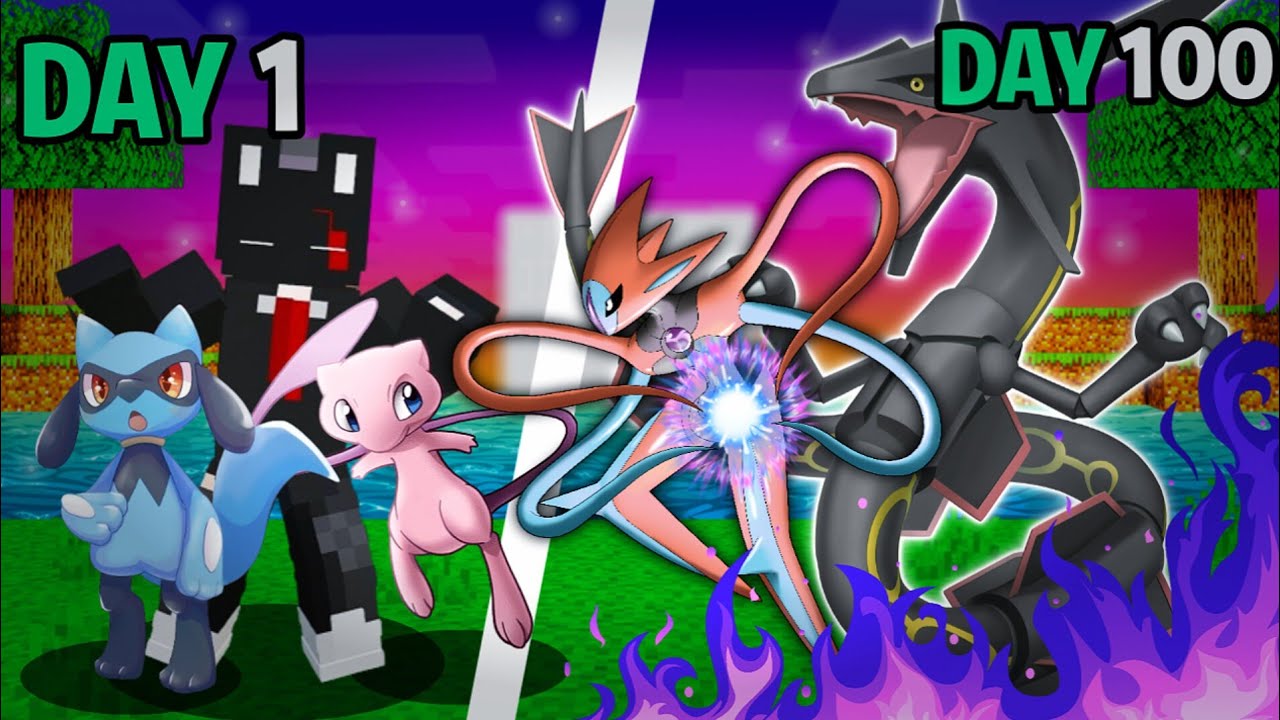 Легендарная встреча с покемонами: 100 дней в Pixelmon на хинди |