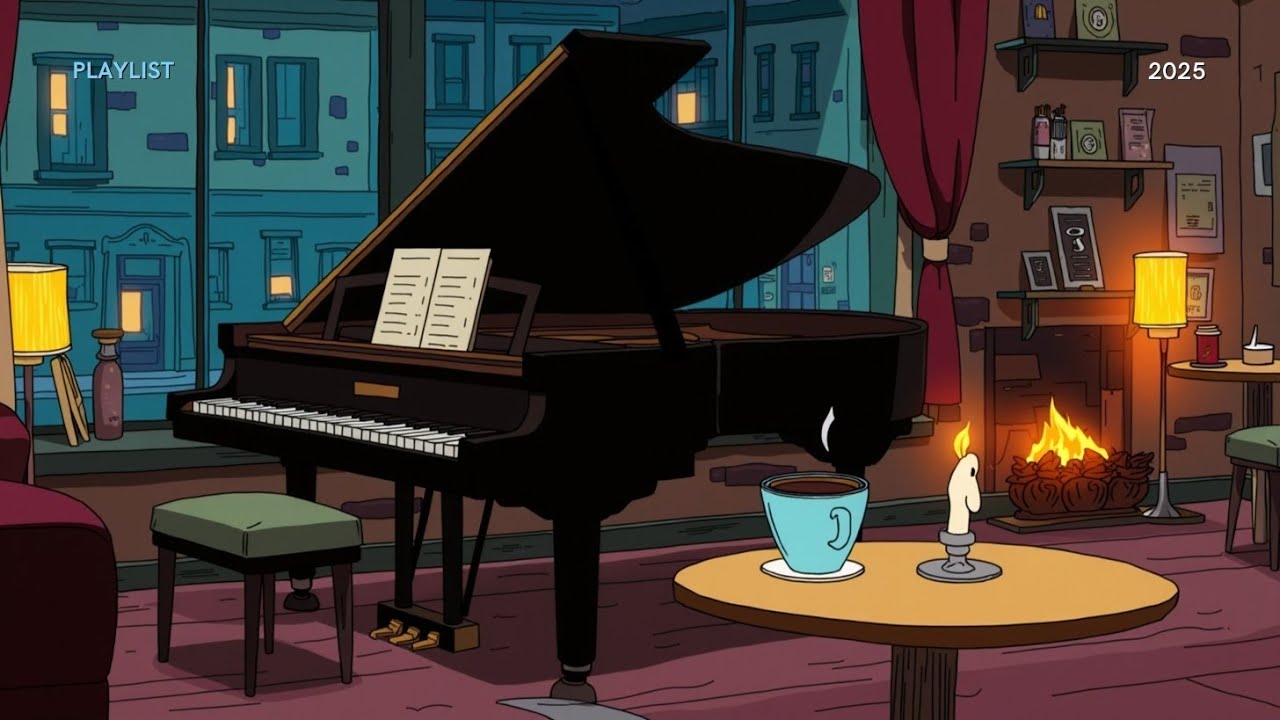 Lofi Cafe Piano Jazz - Smooth Ambient Beats for Study, Work & Relaxation