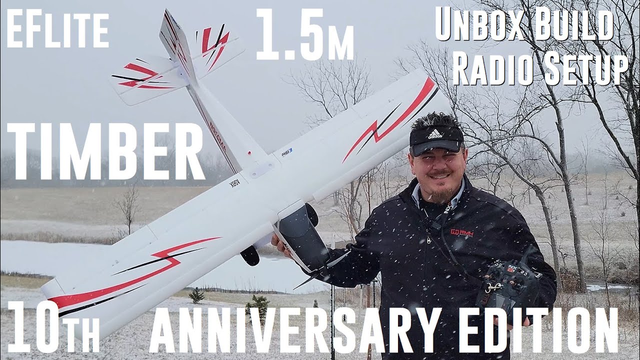 E-flite - Timber 10th Anniversary Edition - 1.5m - Unbox, Build, & Radio Setup