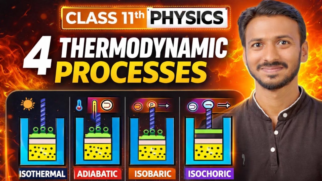 Isothermal, Adiabatic, Isobaric & Isochoric | Class 11 Physics | AK Sir