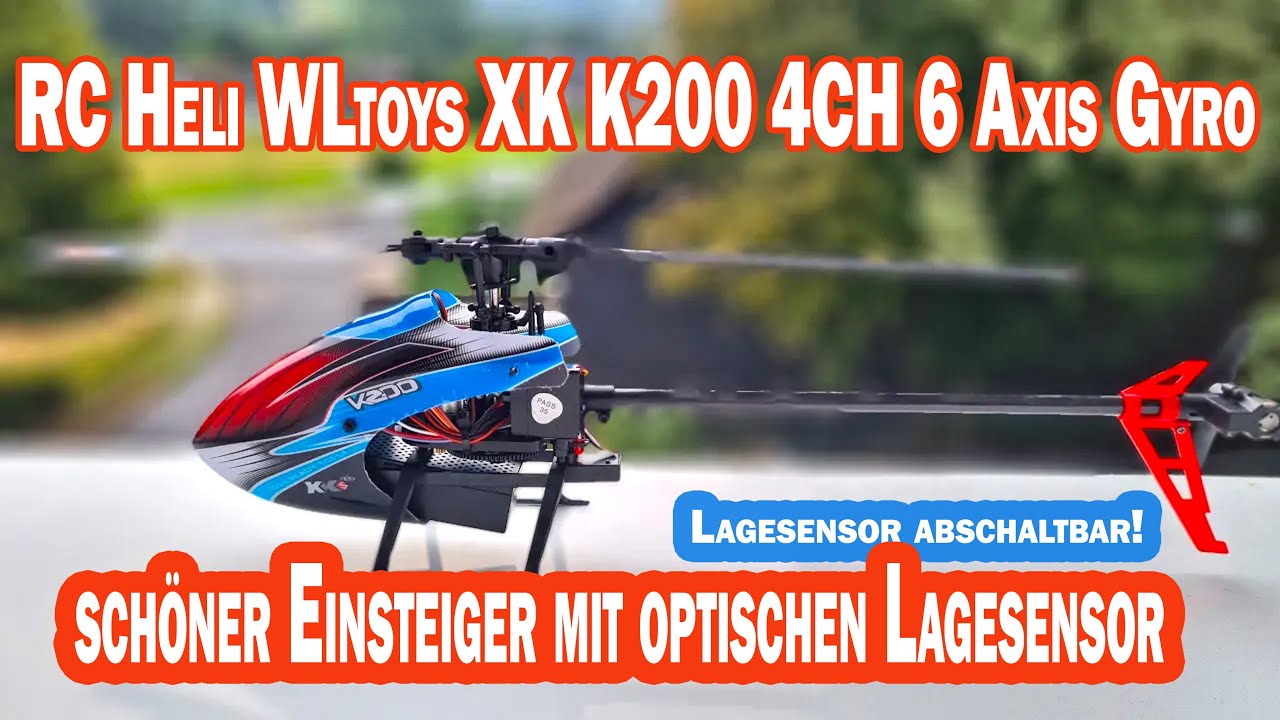 WLtoys XK K200 4CH 6 Axis Gyro und optischen Sensor - Flugtest über Wasser - Crash - Was nun?