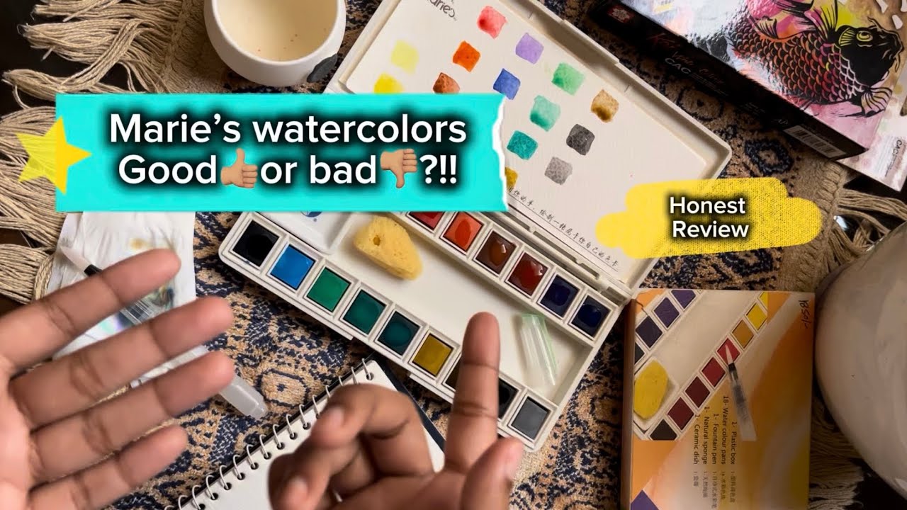 Is Marie’s Watercolor Good? Honest Swatch Review | Affordable or Not?