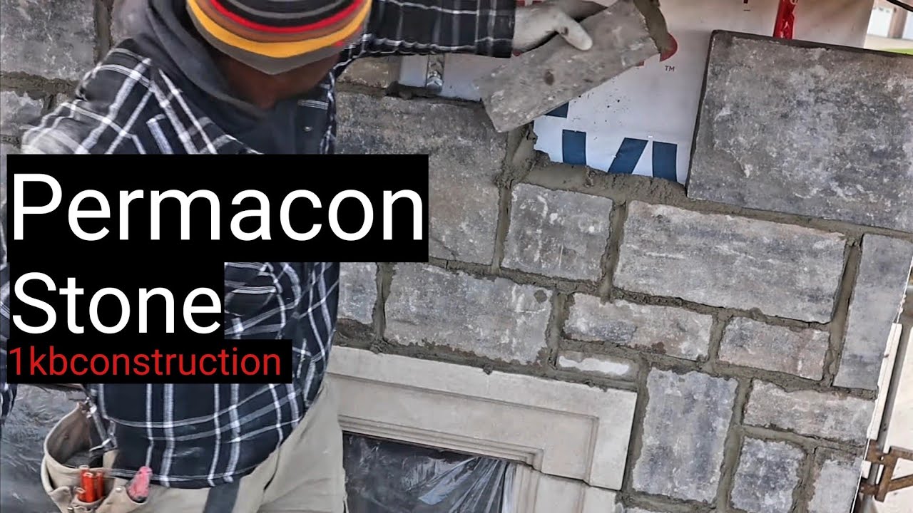 Manmade Stone Installation , DIY Stone Work/Permacon
