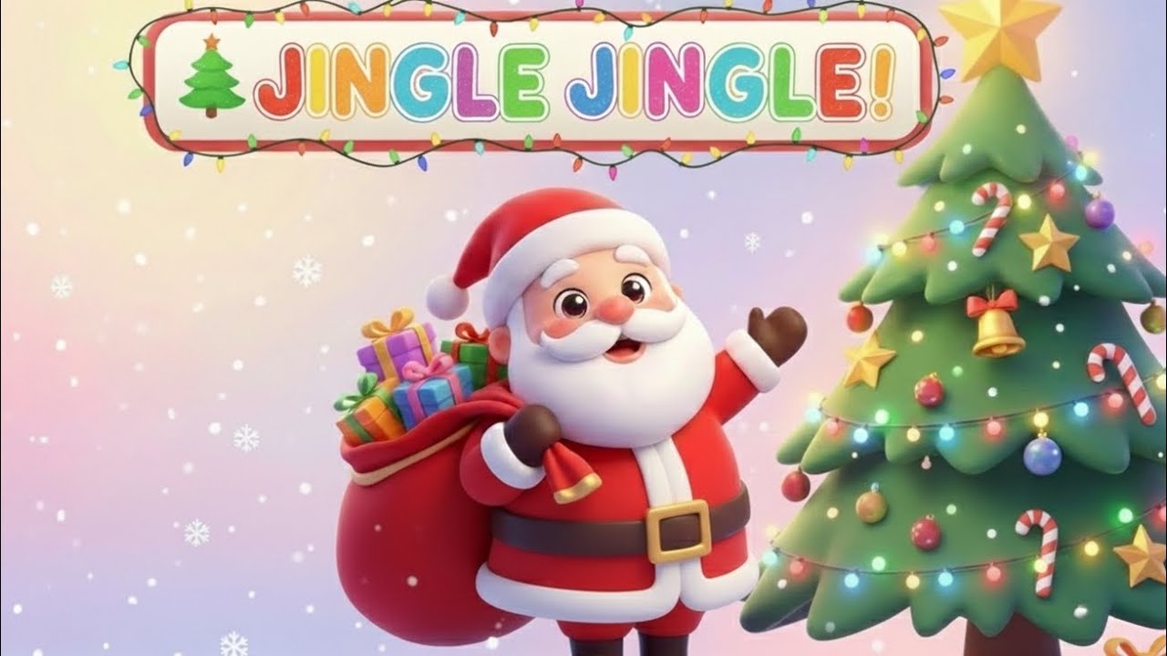 Jingle Jingle Christmas Aaya 🎄 | Fun Kids Christmas Rhyme | Dance Music #HindiRhymes #KidsRhymes 