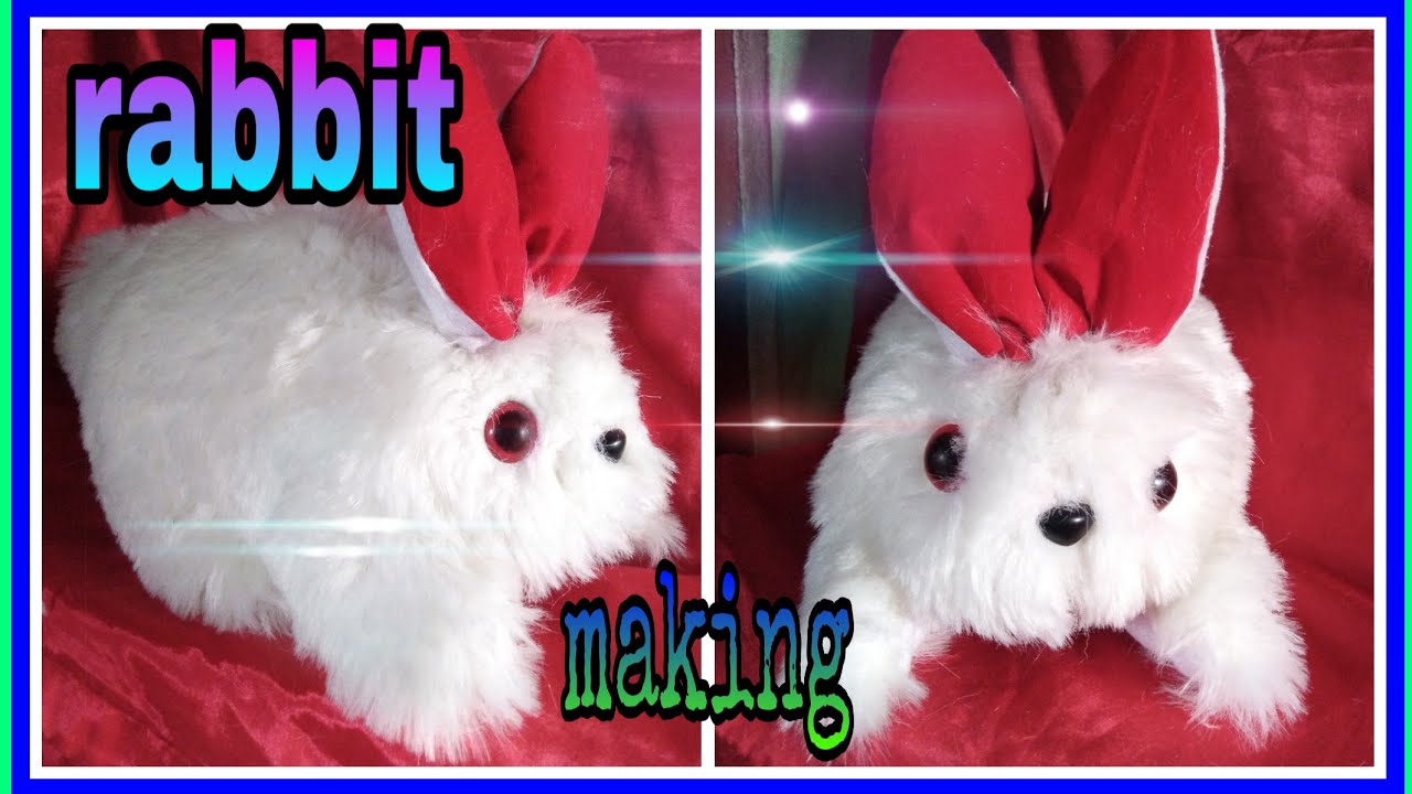 how to make softtoys Rabbit making at home /stuffed softtoy bunny rabbit making /rabbit making