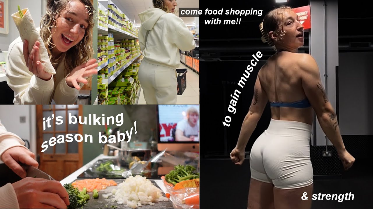 WHAT I EAT IN A DAY ON A BULK (to gain muscle mass & strength)