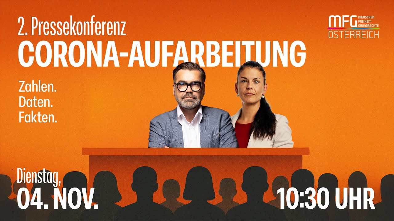 Pressekonferenz zur Corona Aufarbeitung mit Tom Lausen und Dagmar H&auml;usler