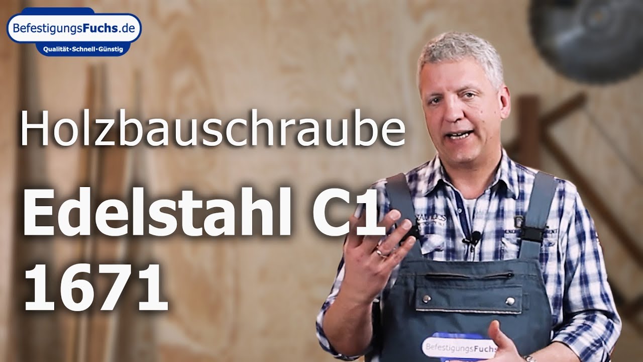 Holzbauschrauben - Edelstahl C1 - Senkkopf mit Bohrspitze - Torx - blank