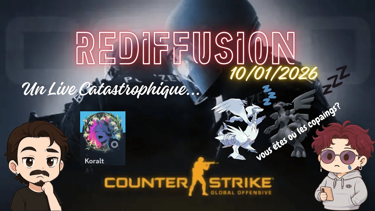 Rediffusion Live du 10/01/2026 - Opening de boosters Pokémon et CS:GO