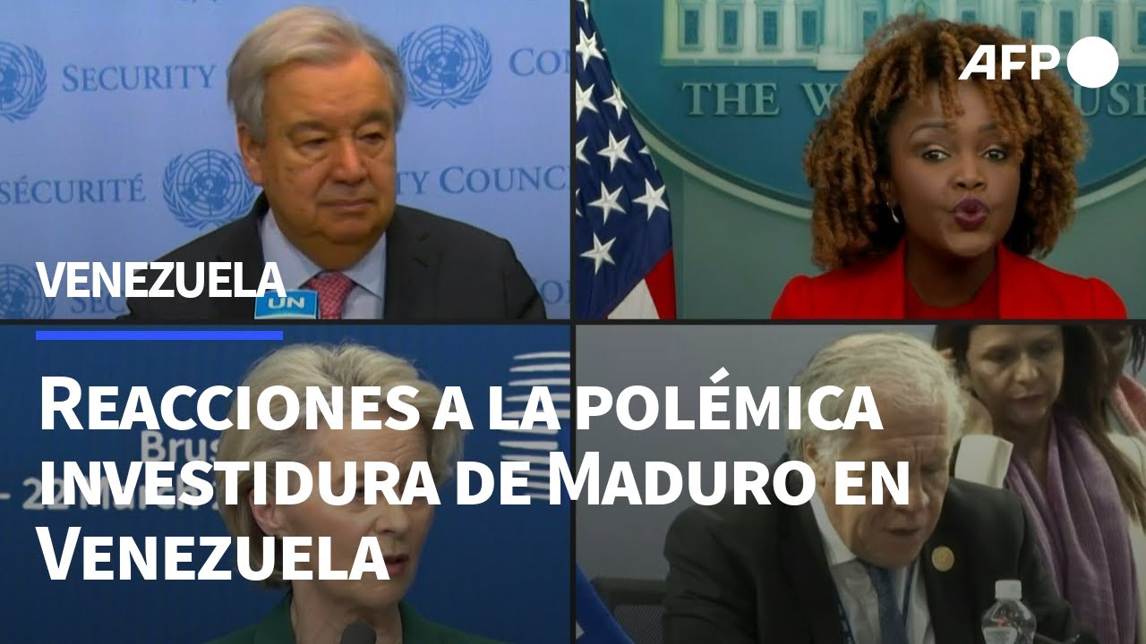 Reacciones a la polémica investidura de Maduro en Venezuela | AFP
