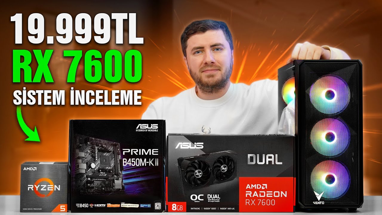 1 Dolar 32.12 TL | 19.999 TL ASUS RX 7600 SİSTEM İNCELEME REHBERİ 🔴