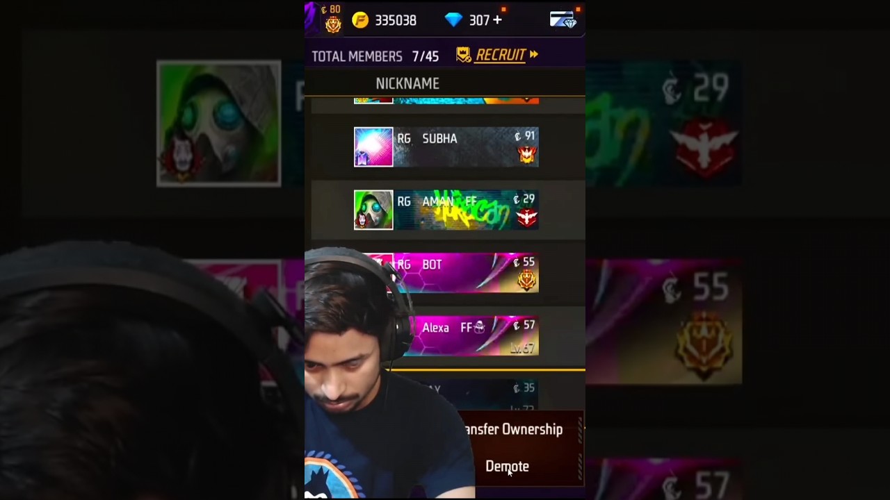 Kicked all Guild Members 🤬💀 #shorts #freefire